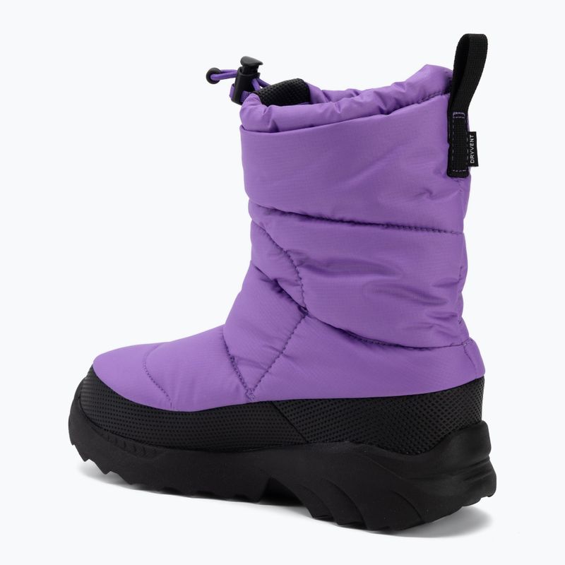 Detské snehule The North Face Nse Traction Bootie Wp elevation purple/tnf black 3