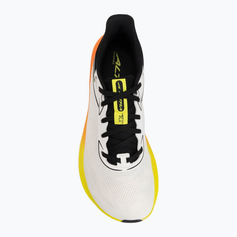 Pánske bežecké topánky Altra Motiv FLX white/black/safety yellow 5