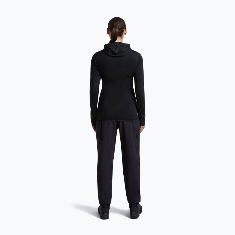Dámska trekingová mikina Icebreaker Merino 200 Realfleece Descender Half Zip Hoodie black 5