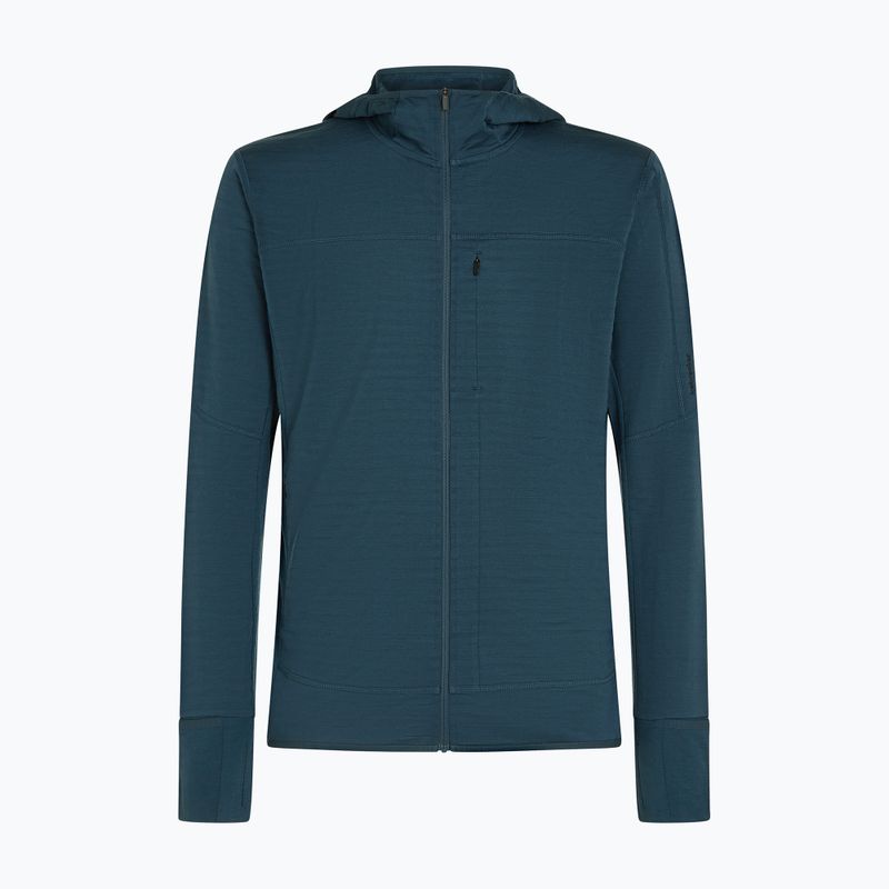 Pánska trekingová mikina Icebreaker Merino 300 Realfleece Descender Zip Hoodie abyss 10