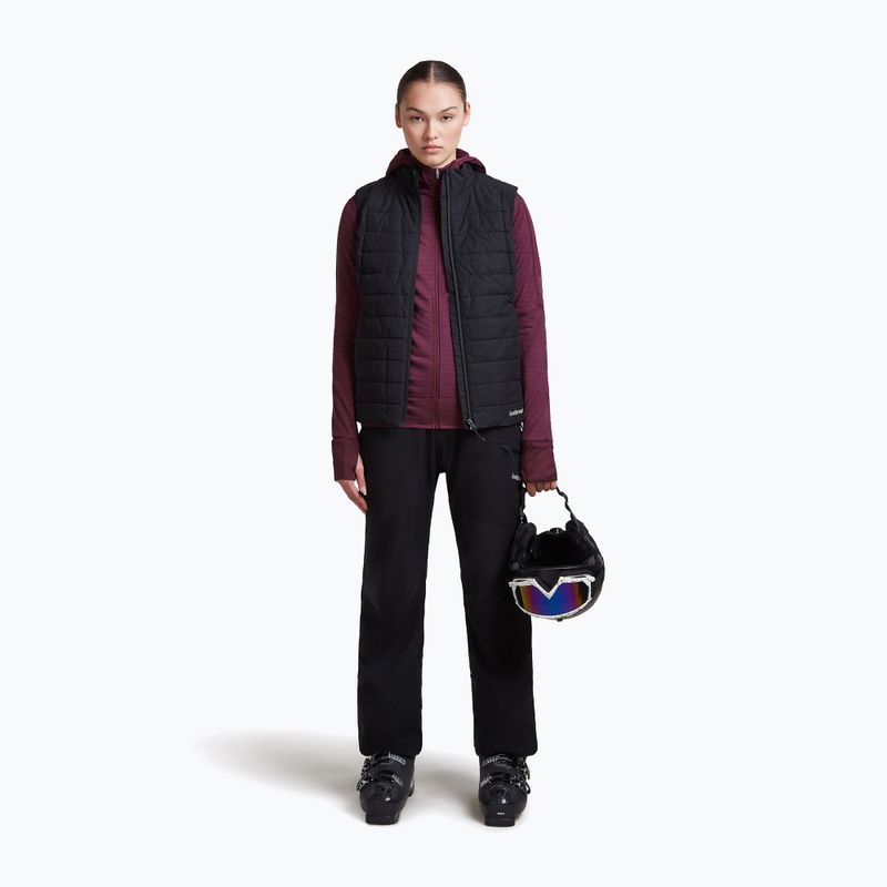 Dámska trekingová mikina Icebreaker Merino 300 Realfleece Descender Zip Hoodie dark berry 6