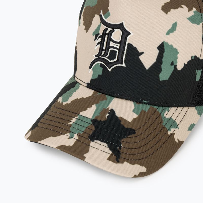 47 Značka Detroit Tigers Digital Star Offside Dt hnedá baseballová čiapka 3