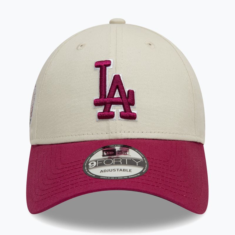 Šiltovka New Era WS Patch 9Forty Los Angeles Dodgers light beige 2