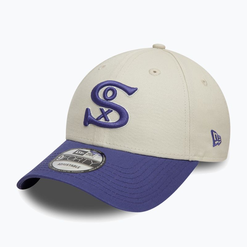 Šiltovka New Era WS Patch 9Forty Chicago White Sox light beige 2