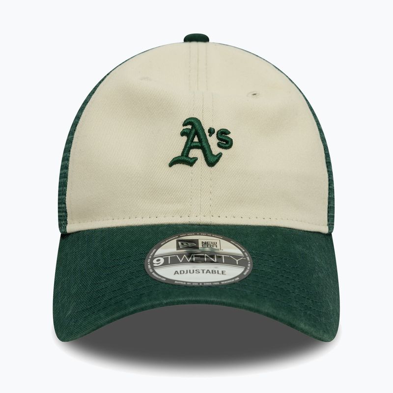Šiltovka New Era 9Twenty Trucker Oakland Athletics light beige 3