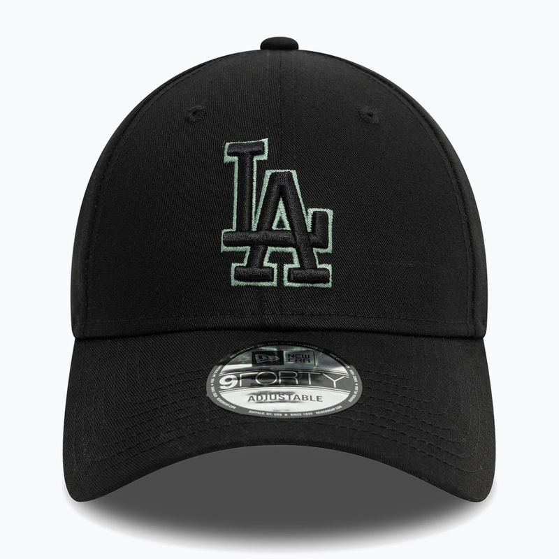 Šiltovka New Era Team Outline 9Forty Los Angeles Dodgers čierna 2