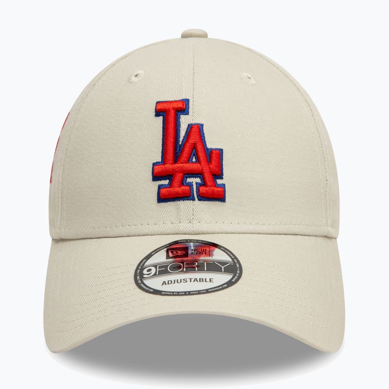 Šiltovka New Era Side Patch 9Forty Los Angeles Dodgers light beige 2