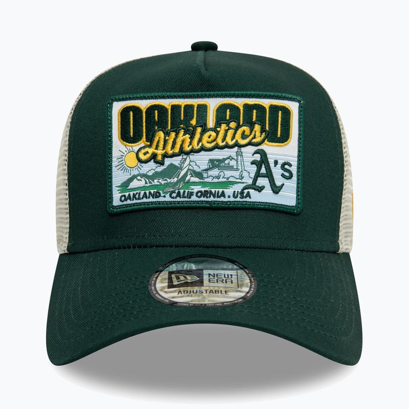 Šiltovka New Era MLB Patch Trucker Oakland Athletics dark green 2