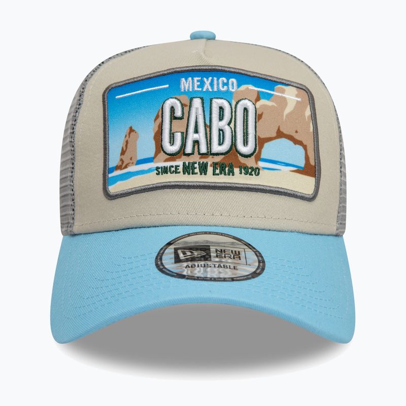 Šiltovka New Era Licencia Plate Los Angeles Trucker light beige 2
