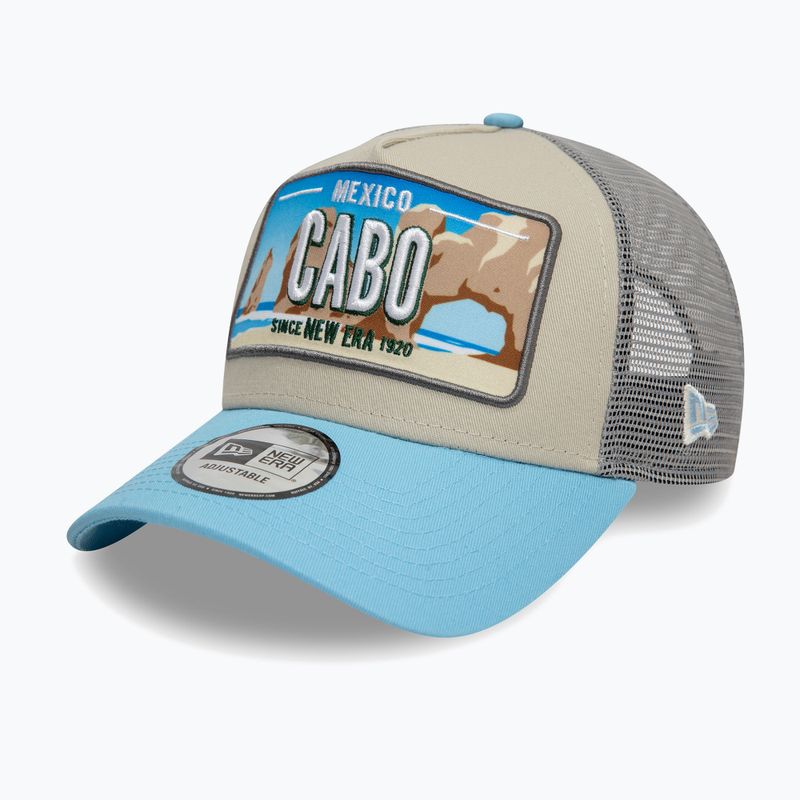 Šiltovka New Era Licencia Plate Los Angeles Trucker light beige 3