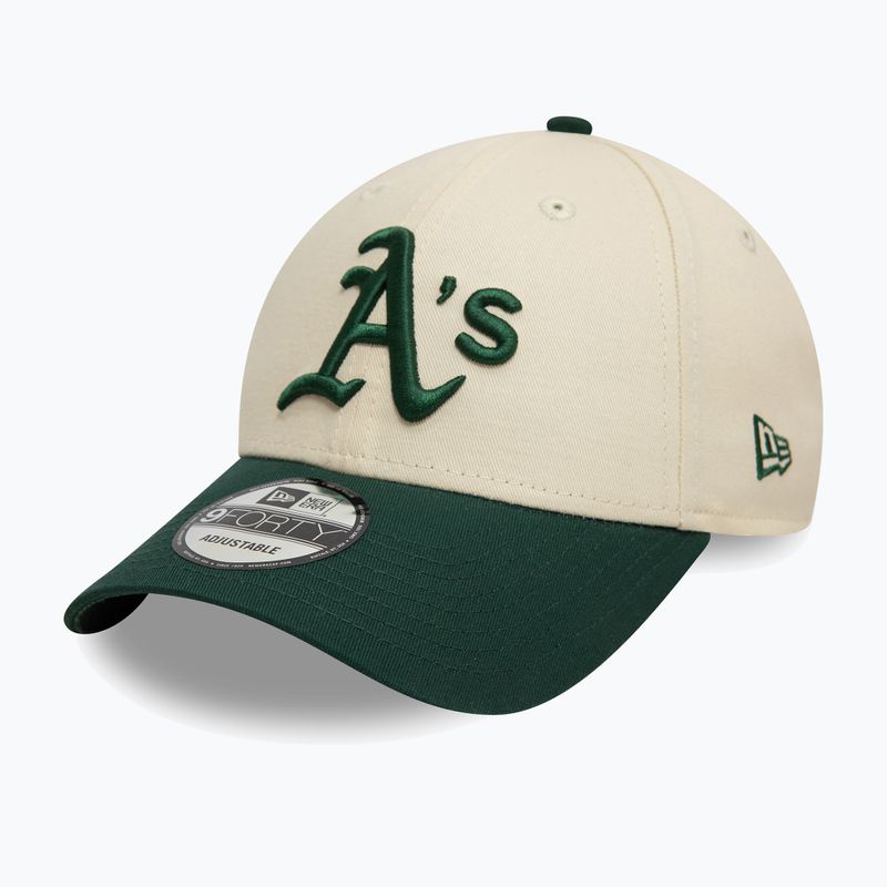 Šiltovka New Era Colourblock 9Forty Oakland Athletics light beige 2
