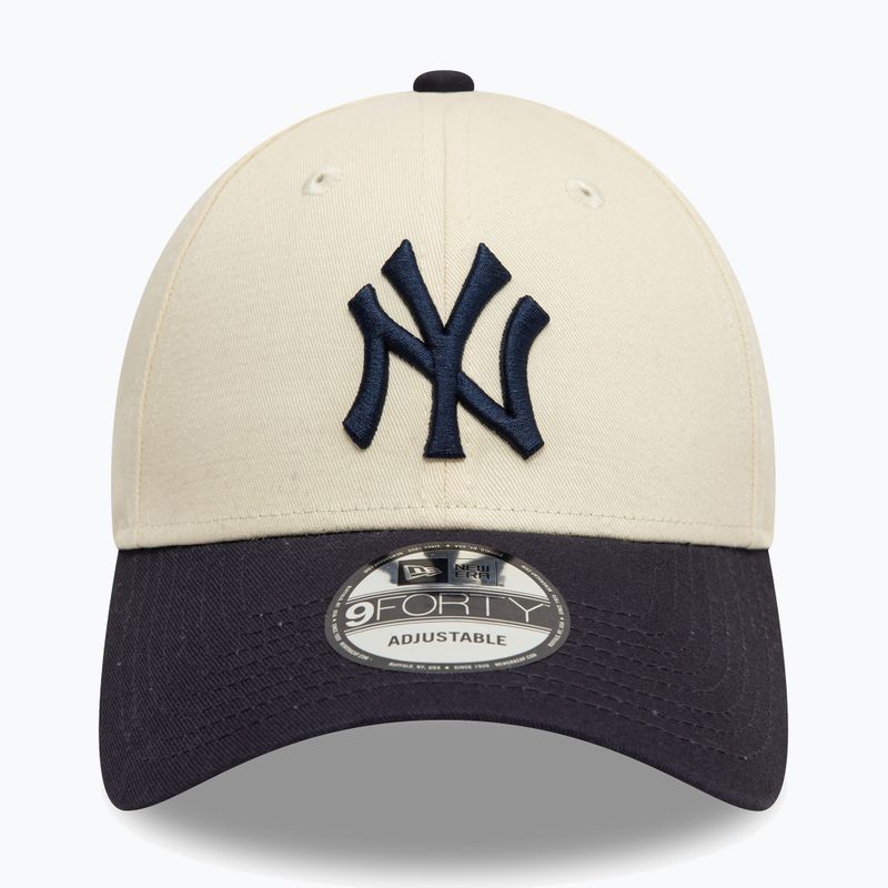 Šiltovka New Era Colourblock 9Forty New York Yankees light beige 3