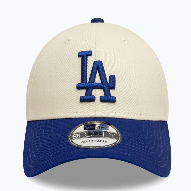 Šiltovka New Era Colourblock 9Forty Los Angeles Dodgers light beige 2