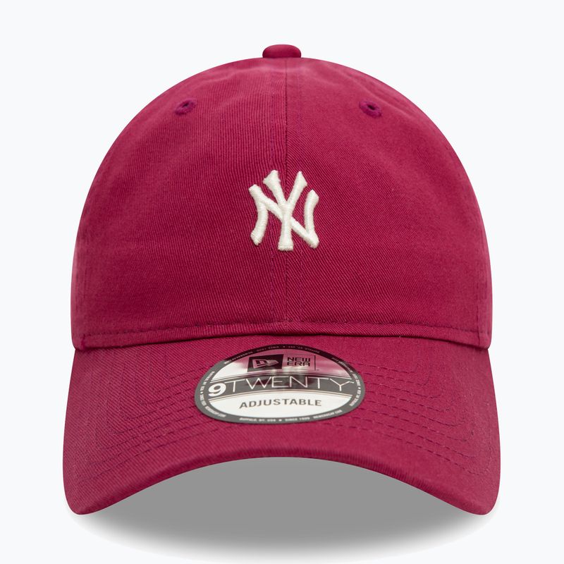 Šiltovka New Era Mini Washed 9Twenty New York Yankees dark red 3