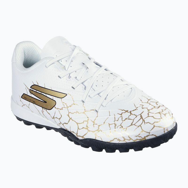 Detské kopačky SKECHERS Skx_1.5 Youth Jr. TF white/gold 8