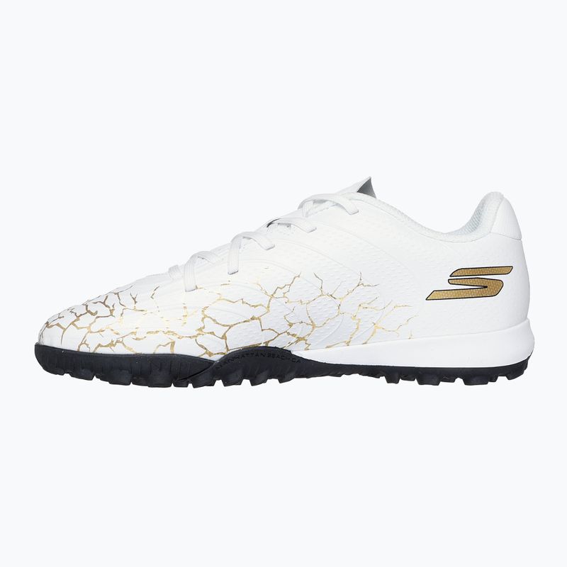 Detské kopačky SKECHERS Skx_1.5 Youth Jr. TF white/gold 10