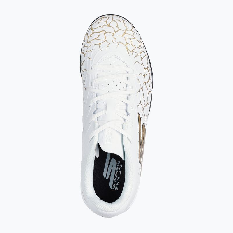 Detské kopačky SKECHERS Skx_1.5 Youth Jr. TF white/gold 11
