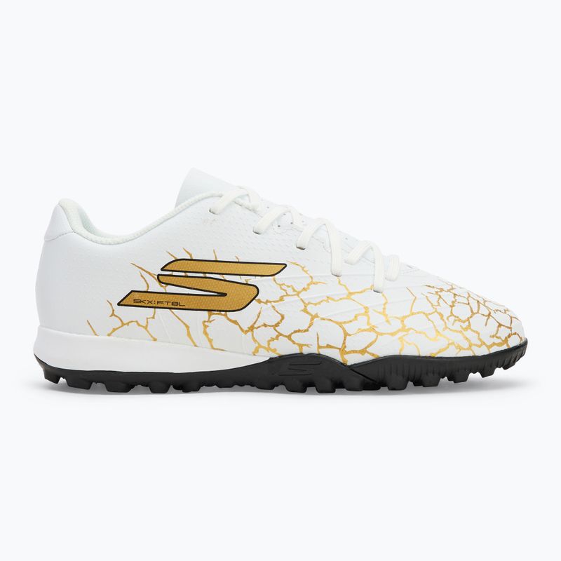Detské kopačky SKECHERS Skx_1.5 Youth Jr. TF white/gold 2
