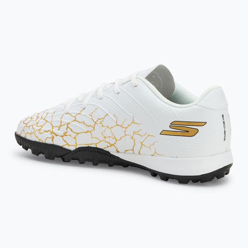 Detské kopačky SKECHERS Skx_1.5 Youth Jr. TF white/gold 3
