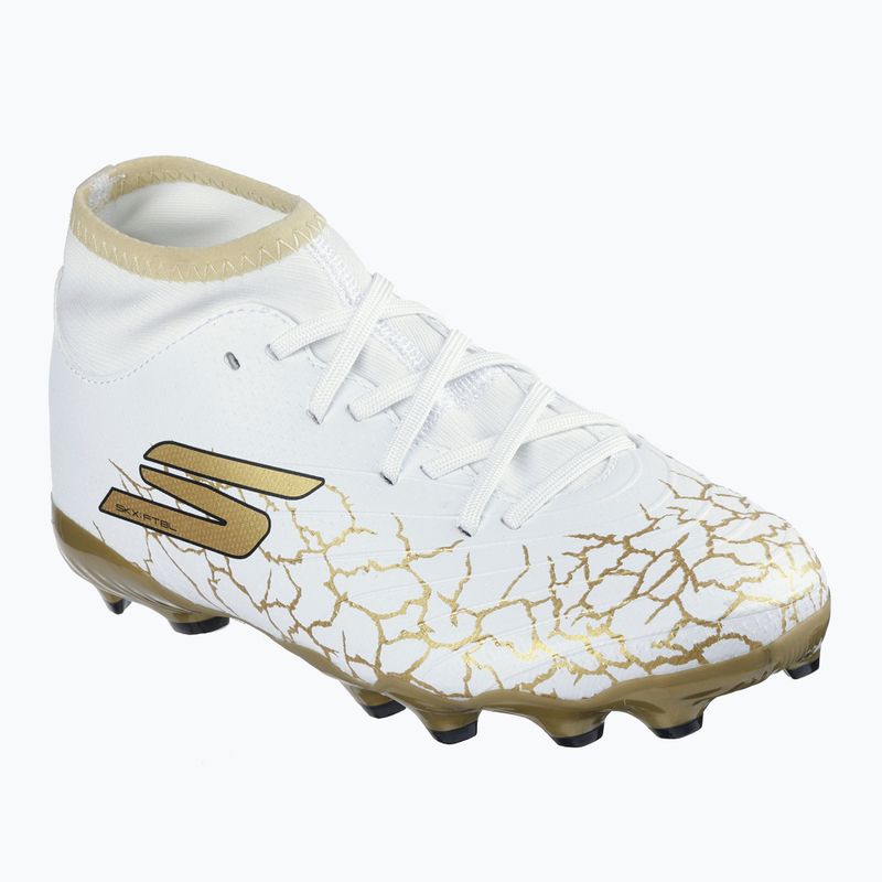 Detské kopačky SKECHERS Skx_1.5 High Td Jr FG white/gold 8
