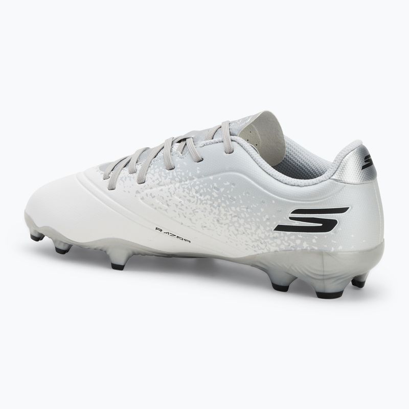 Detské kopačky SKECHERS Razor 1.5 Youth Jr. FG white/silver 3
