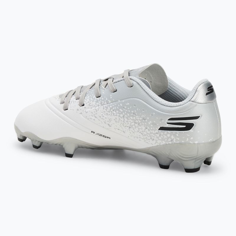 Detské kopačky SKECHERS Razor 1.5 Td Jr FG white/silver 3