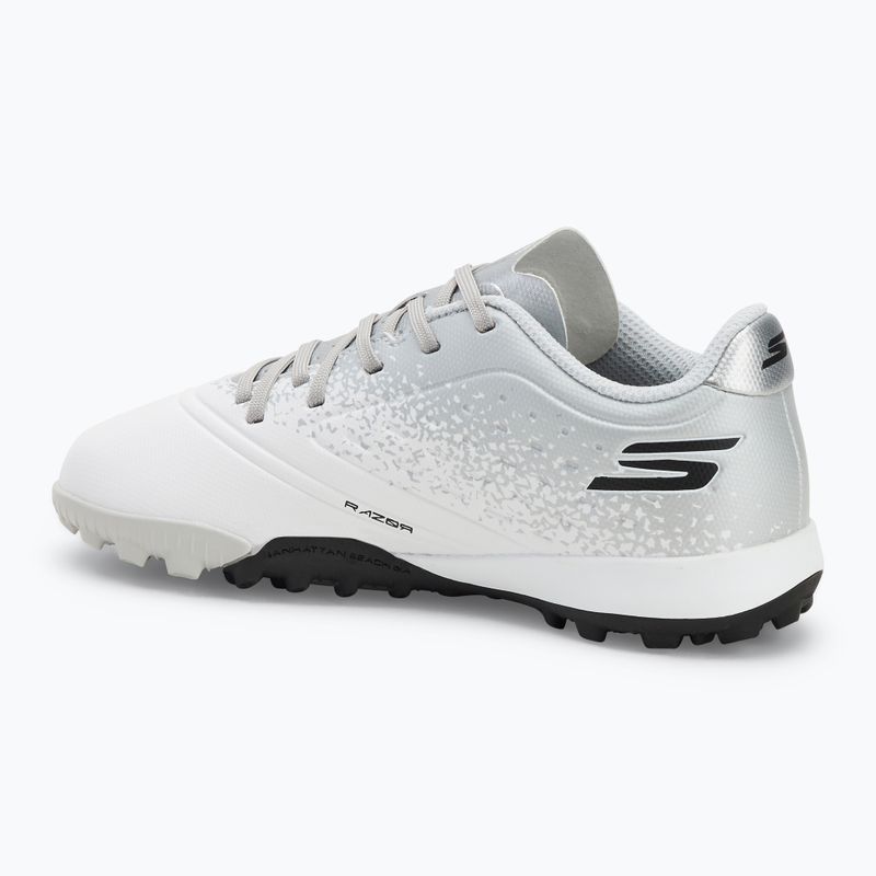 Detské kopačky SKECHERS Razor 1.5 Td Jr TF white/silver 3