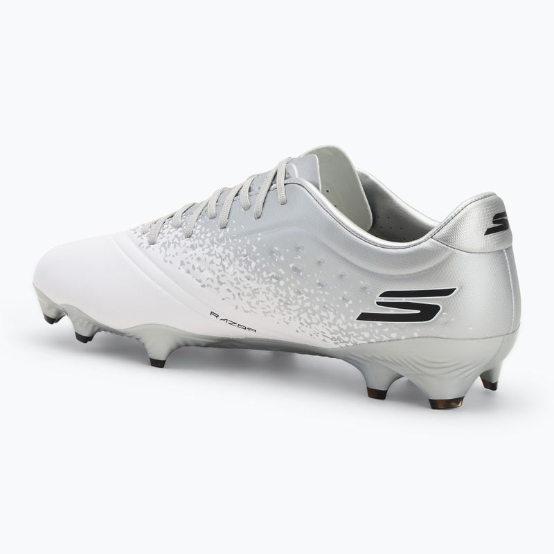Pánske kopačky SKECHERS Razor 1.5 Academy FG white/silver 3