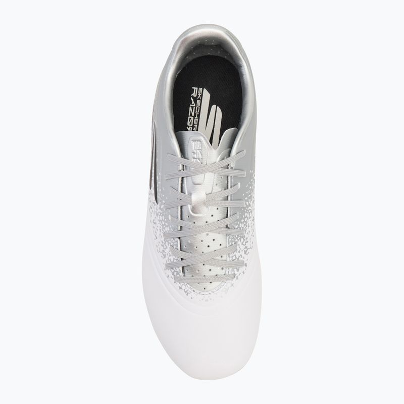 Pánske kopačky SKECHERS Razor 1.5 Academy FG white/silver 5