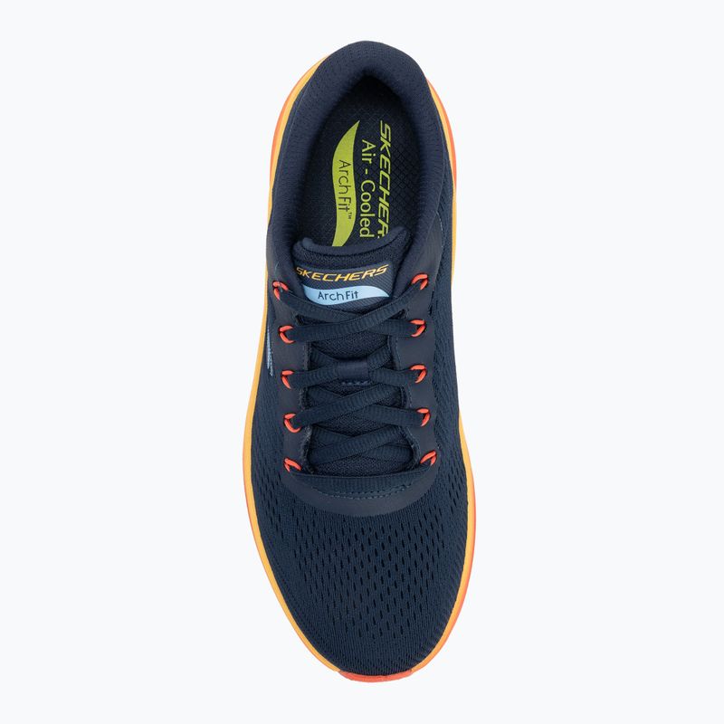 Pánske topánky SKECHERS Arch Fit 2.0 navy leather/multi trim 5