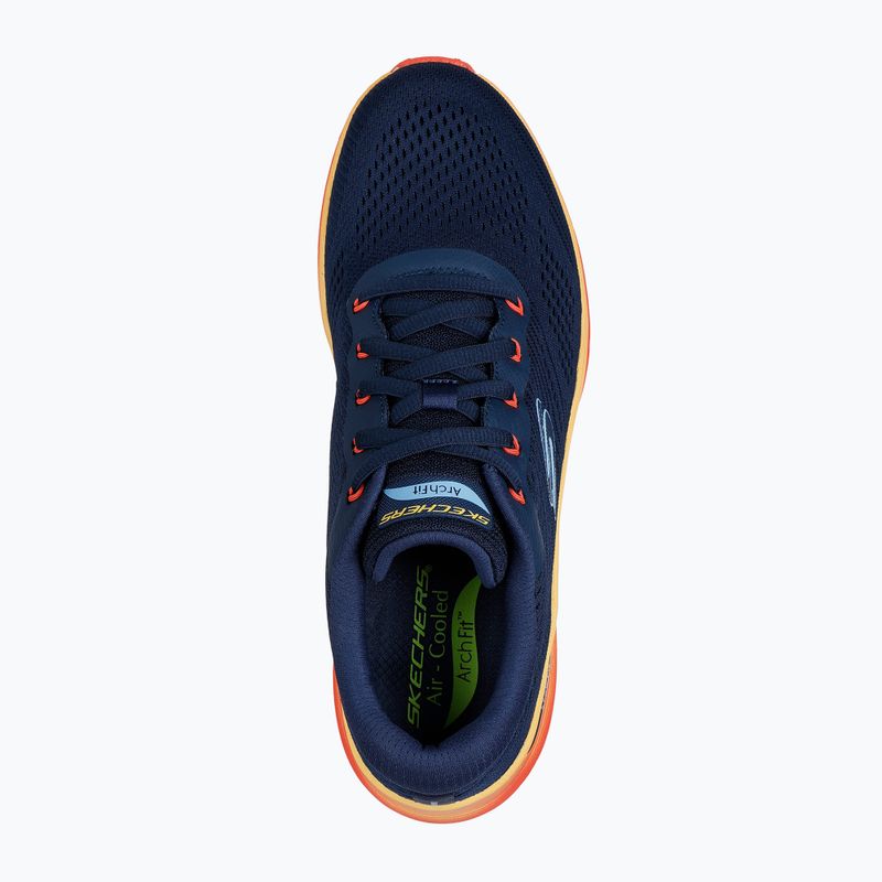 Pánske topánky SKECHERS Arch Fit 2.0 navy leather/multi trim 5