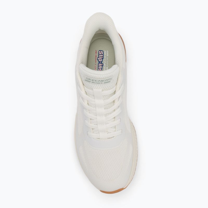 Dámske topánky SKECHERS Bobs Squad 4 Staple Look white 5