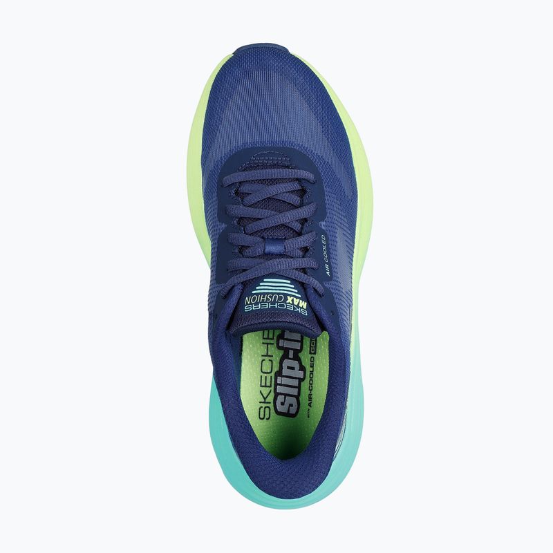 Dámske bežecké topánky SKECHERS Max Cushioning Endeavour Hallandale navy/lime 5