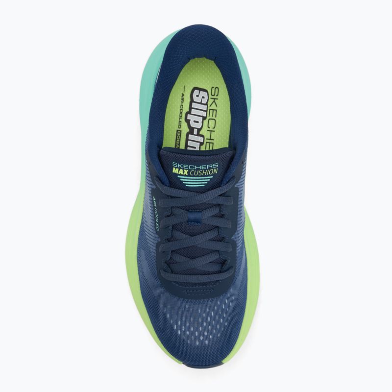 Dámske bežecké topánky SKECHERS Max Cushioning Endeavour Hallandale navy/lime 5