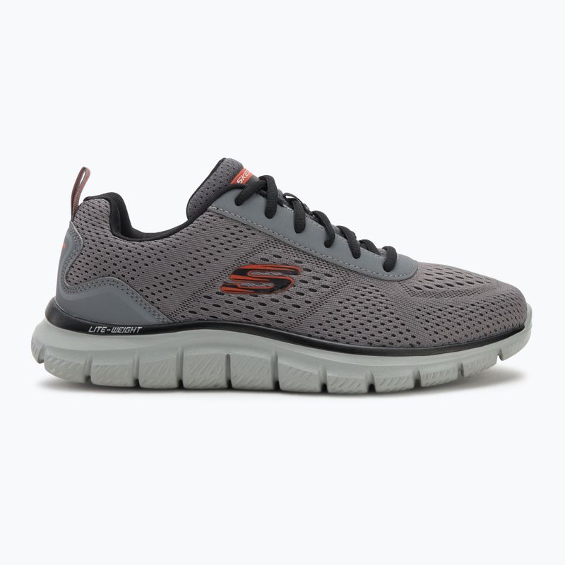 Pánske topánky Skechers Track Leshur charcoal/orange 2
