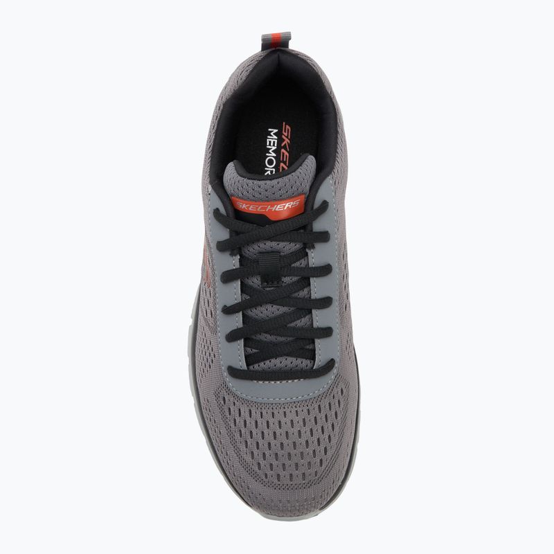 Pánske topánky Skechers Track Leshur charcoal/orange 5