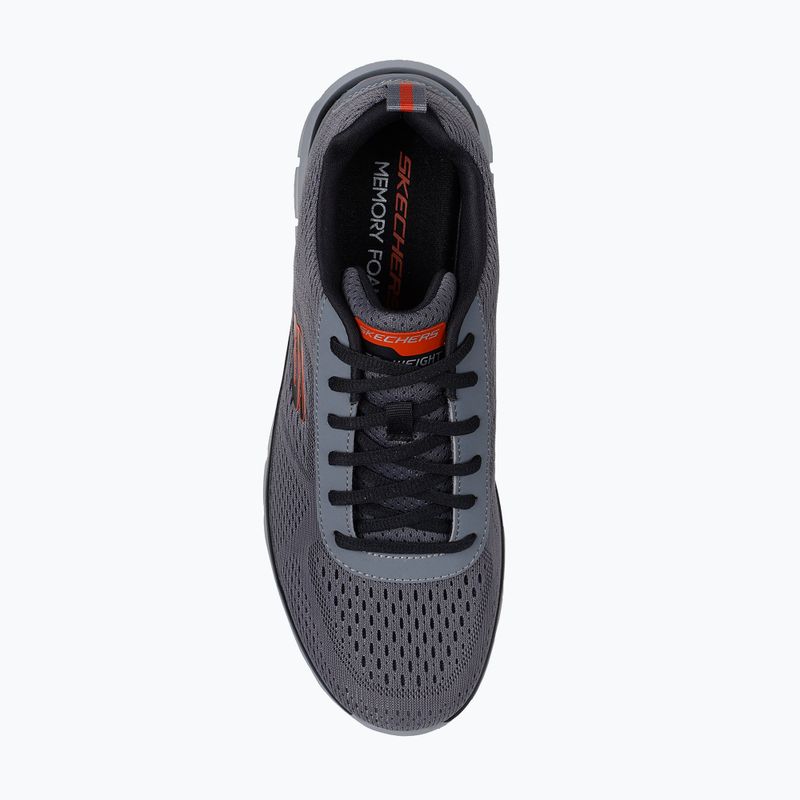 Pánske topánky Skechers Track Leshur charcoal/orange 5