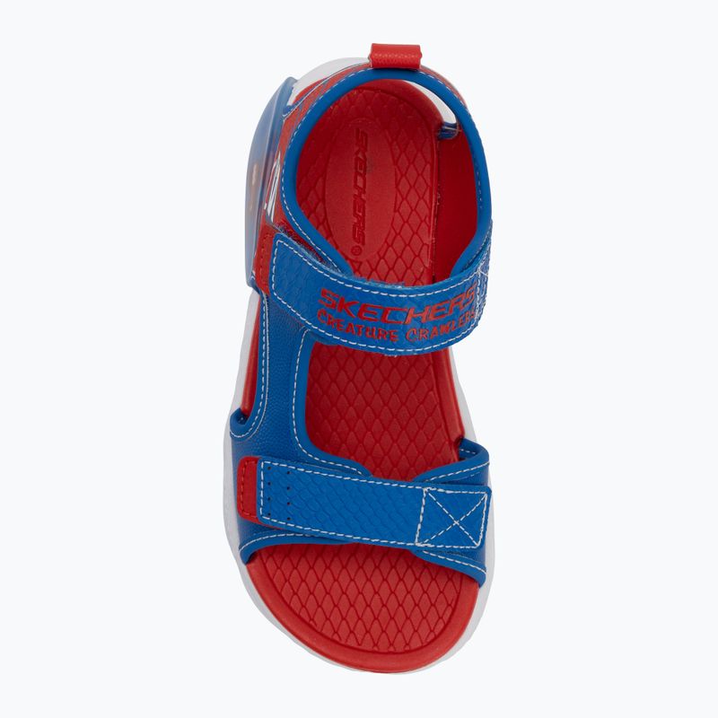 Detské sandále SKECHERS Creature Splash modré/červené 5