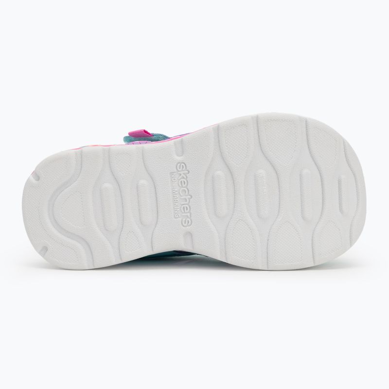 Detské sandále SKECHERS Play Scene Splash Cute Crew tyrkysové/lavanduľové 4