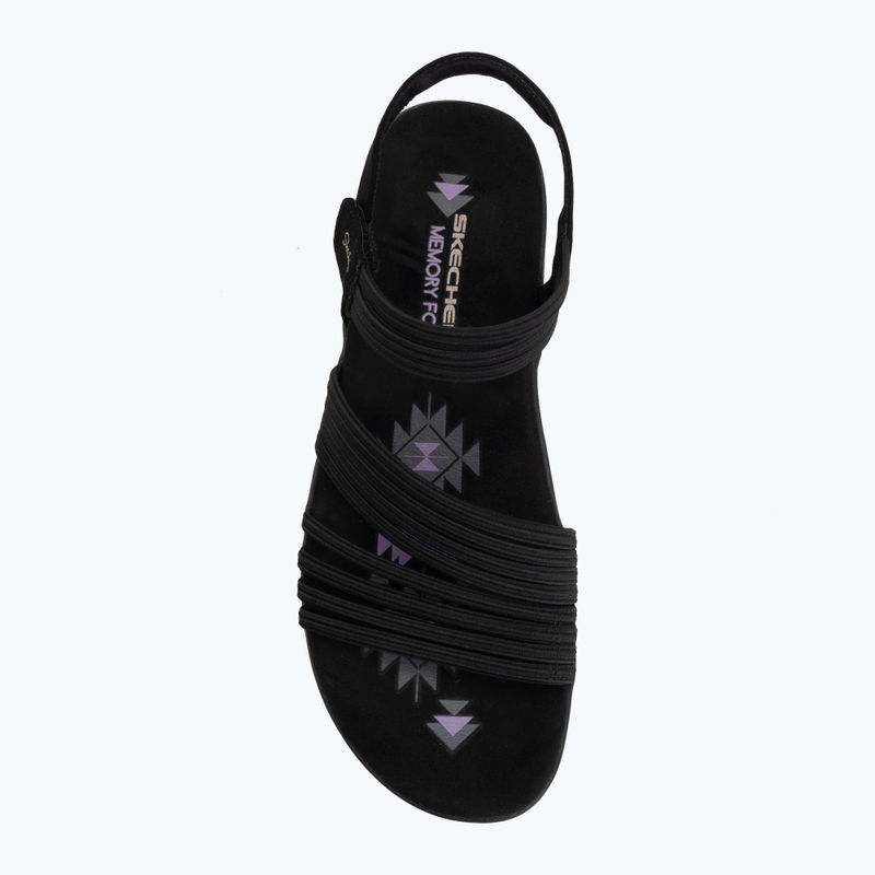 Dámske sandále SKECHERS Reggae Slim Coffee Run black 5