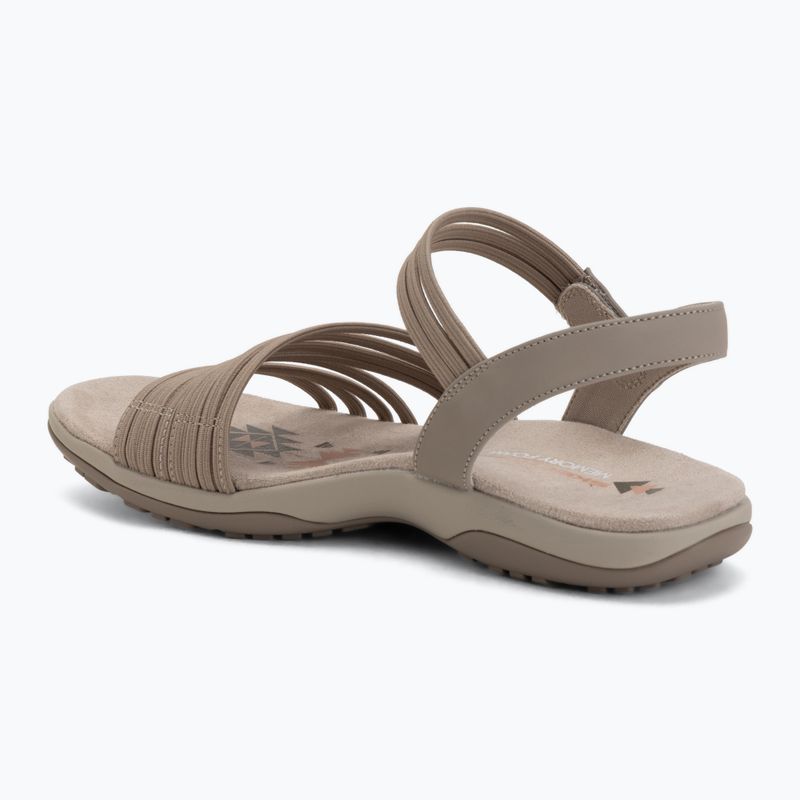 Dámske sandále SKECHERS Reggae Slim Coffee Run gray 3