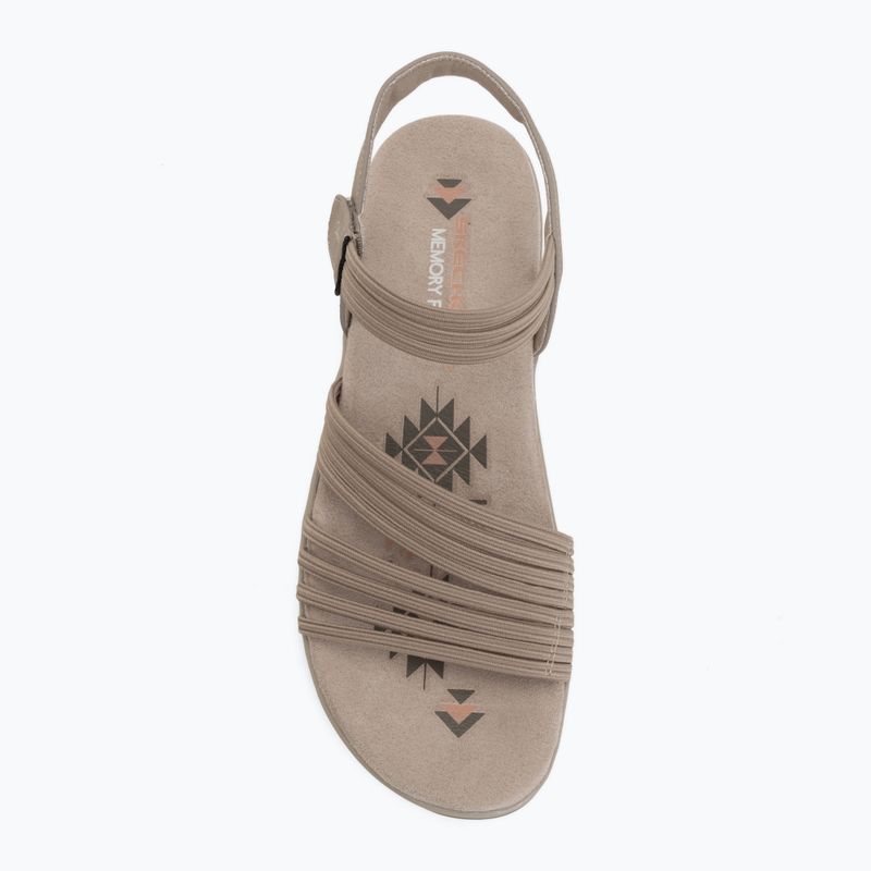 Dámske sandále SKECHERS Reggae Slim Coffee Run gray 5