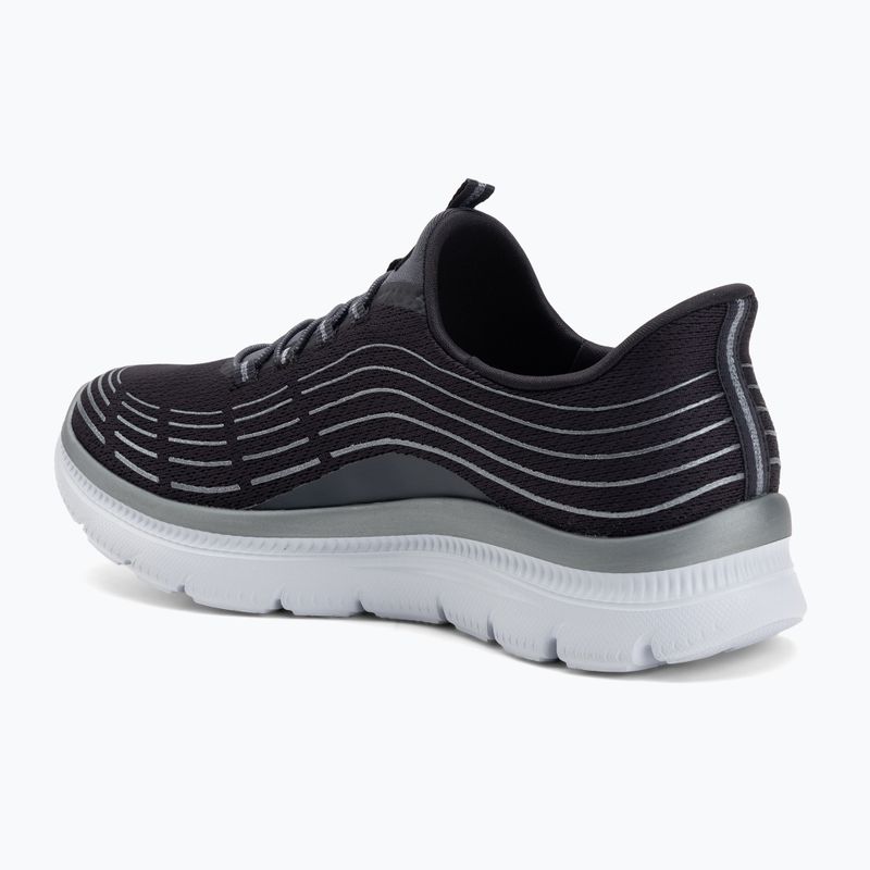 Dámske topánky SKECHERS Summits Plus Soft Luster charcoal/silver 3