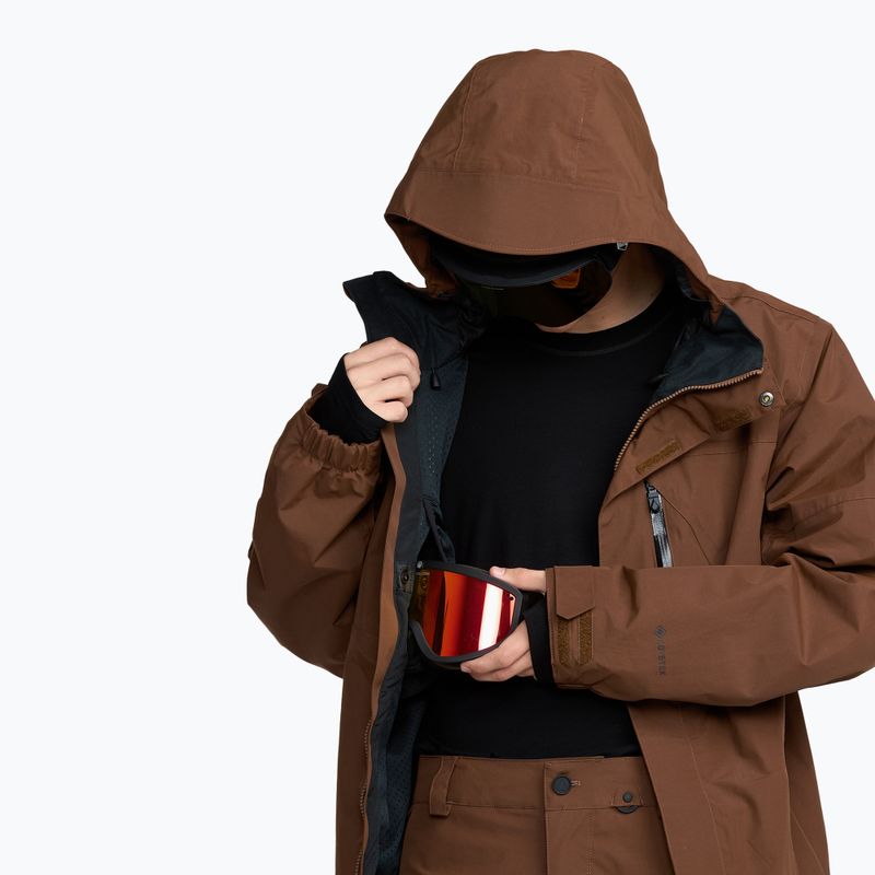 Pánska snowboardová bunda Volcom L Insulated GTX brown 8