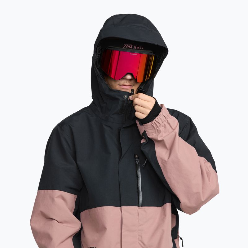 Pánska snowboardová bunda Volcom L Insulated GTX mauve 5