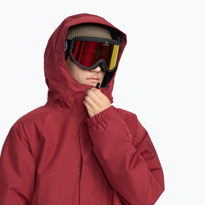 Pánska snowboardová bunda Volcom Dua Insulated GTX red 5