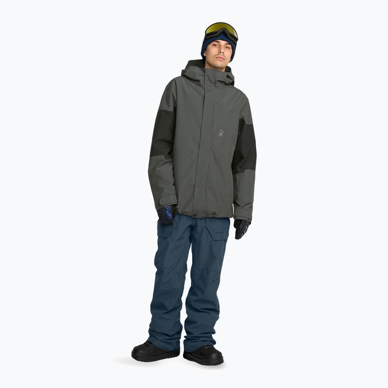 Pánska snowboardová bunda Volcom Primary Insulated dark grey 2