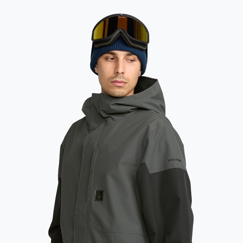 Pánska snowboardová bunda Volcom Primary Insulated dark grey 5