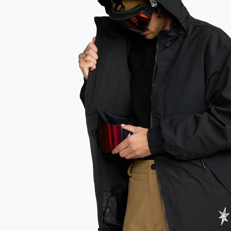 Pánska snowboardová bunda Volcom Longo GTX black 10