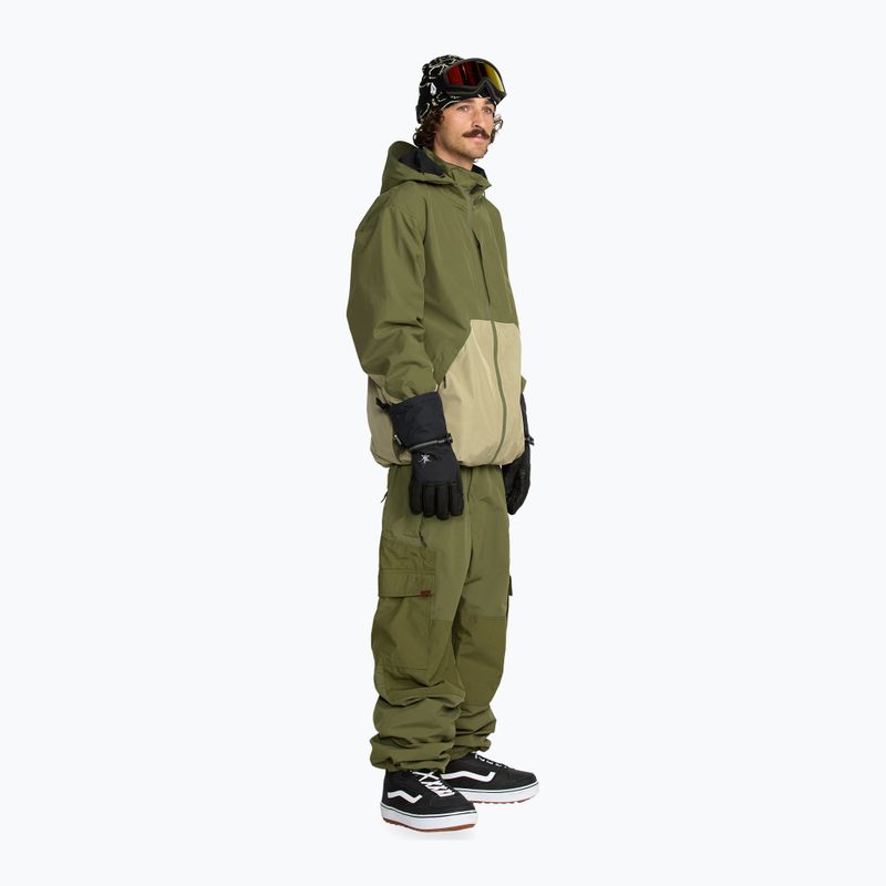 Pánska snowboardová bunda Volcom Longo GTX dark olive 2